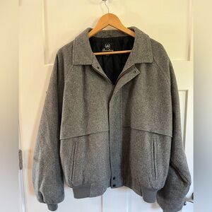 Grey wool blend xl jacket vintage aberdeen bomber style